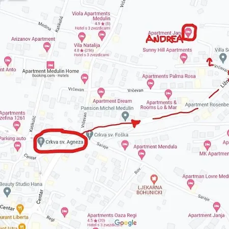 Apartma Andrea شقة ميدولين