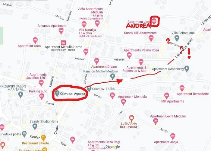 Apartma Andrea Апартаменты Медулин